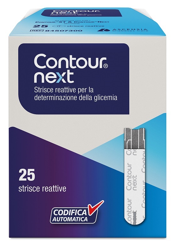 STRISCE MISURAZIONE GLICEMIA CONTOUR NEXT 25 PEZZI - FARMACIA33
