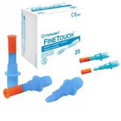 LANCETTE PUNGIDITO FINETOUCH 23 GAUGE 25 PEZZI - FARMACIA33