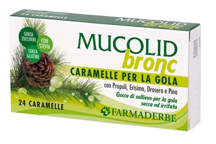 MUCOLID BRONC PROPOLI&PINO 24 CARAMELLE - FARMACIA33
