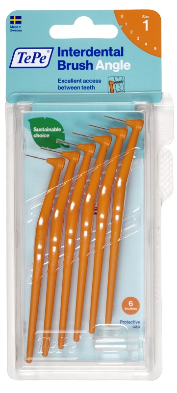 TEPE ANGLE SCOVOLINO ARANCIO 0,45MM 6 PEZZI - FARMACIA33