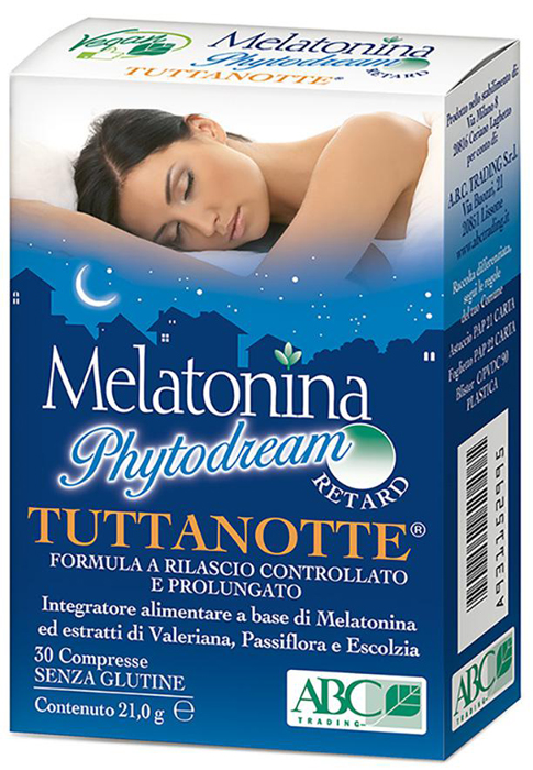 MELATONINA PHYTODREAM TUTTANOTTE RETARD 30 COMPRESSE - FARMACIA33