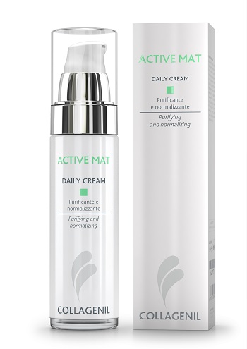 COLLAGENIL ACTIVE MAT DAILY CREAM SEBOREGOLATRICE/PURIFICANTE PER LA PELLE DEL VISO FLACONE 50 ML - FARMACIA33