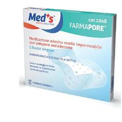 MEDS PORE MEDICAZIONE IN POLIURETANO ADESIVA IMPERMEABILE 10X15CM 5 PEZZI - FARMACIA33