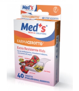 CEROTTO MEDS STRIPS KIDS IPOALLERGENICO ASSORTITI 40 PEZZI - FARMACIA33