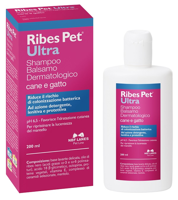 RIBES PET ULTRA SHAMPOO DERMATOLOGICO FLACONE 200 ML - FARMACIA33