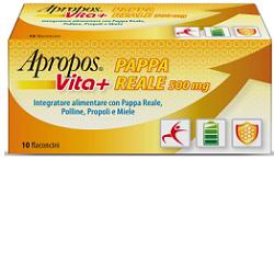 APROPOS VITA+ PAPPA REALE 500 MG 10 FLACONCINI 10 ML - FARMACIA33