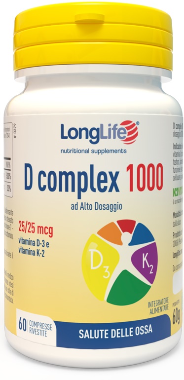 LONGLIFE D COMPLEX 1000 60 COMPRESSE - FARMACIA33