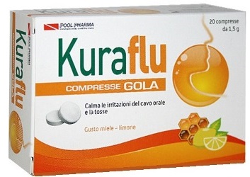 KURAFLU GOLA LIMONE/MIELE 20 COMPRESSE - FARMACIA33