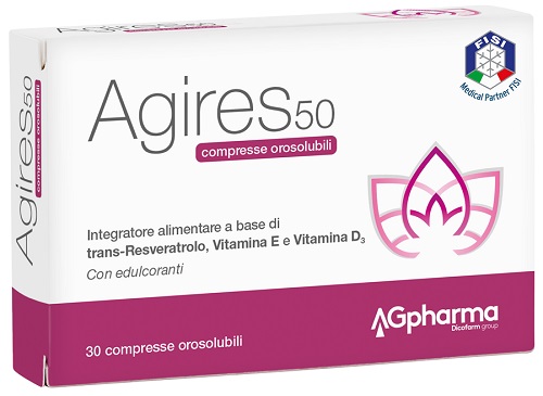 AGIRES 50 30 COMPRESSE OROSOLUBILI SCATOLA 5,4 G - FARMACIA33