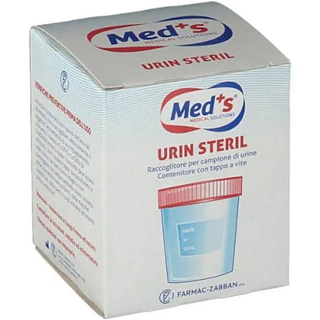 MEDS CONTENITORE URINA STERILE SOTTOVUOTO 120 ML - FARMACIA33