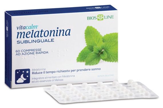 BIOS LINE VITACALM MELATONINA SUBLINGUALE 60 COMPRESSE 1 MG - FARMACIA33