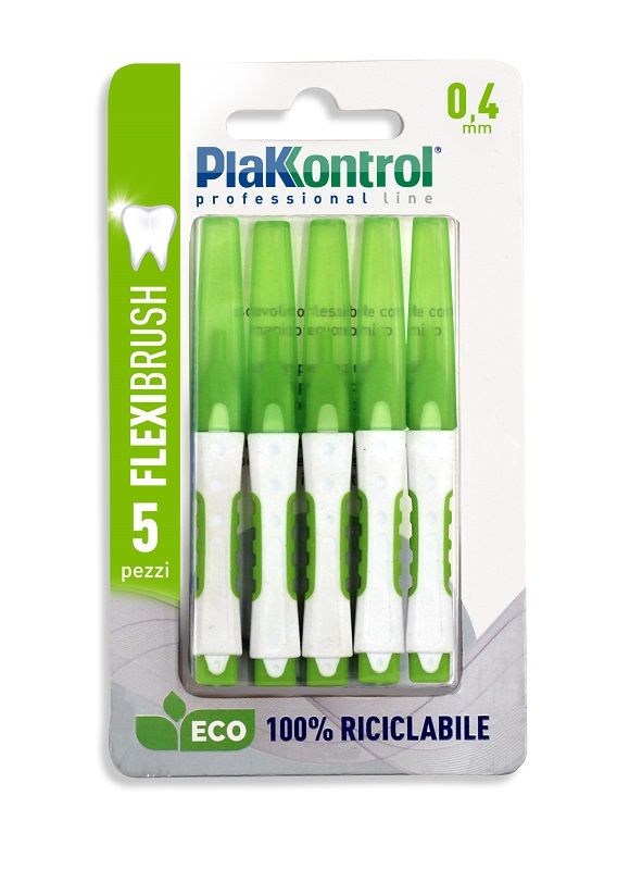 PLAKKONTROL SCOVOLINO INTERDENTALE FLEXI BRUSH04 BLISTER 5 PEZZI - FARMACIA33