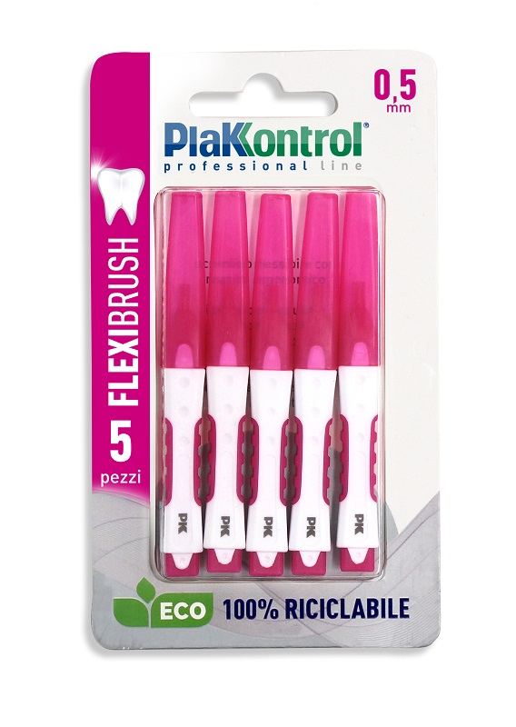PLAKKONTROL SCOVOLINO INTERDENTALE FLEXI BRUSH05 BLISTER 5 PEZZI - FARMACIA33