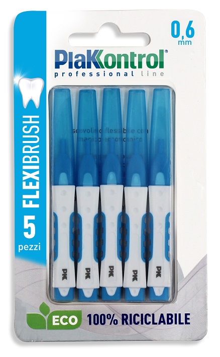 PLAKKONTROL SCOVOLINO INTERDENTALE FLEXI BRUSH06 BLISTER 5 PEZZI - FARMACIA33