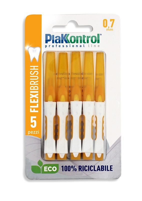 PLAKKONTROL SCOVOLINO INTERDENTALE FLEXI BRUSH07 BLISTER 5 PEZZI - FARMACIA33