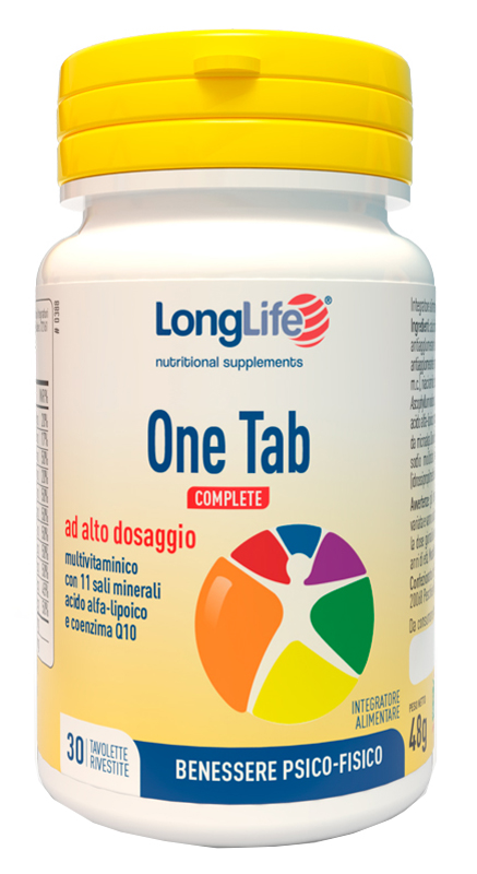 LONGLIFE ONE TAB COMPLETE 30 TAVOLETTE RIVESTITE - FARMACIA33