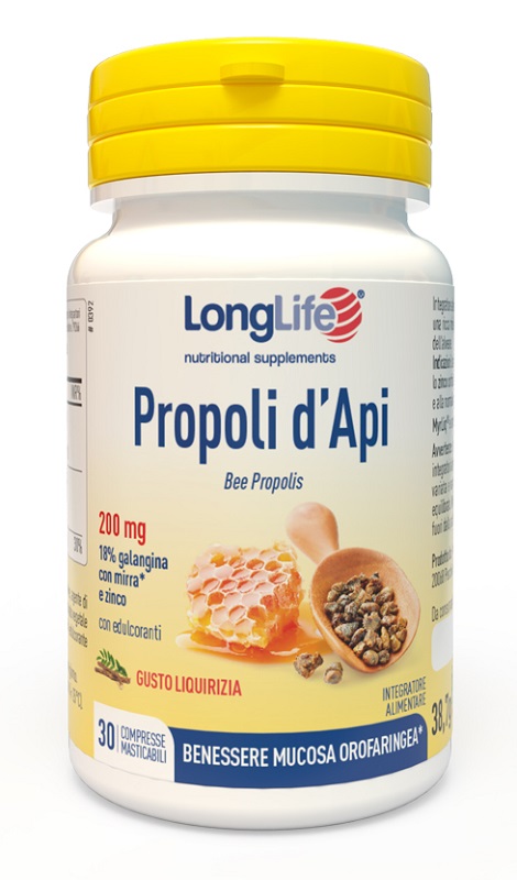 LONGLIFE PROPOLI D'API 30 COMPRESSE - FARMACIA33