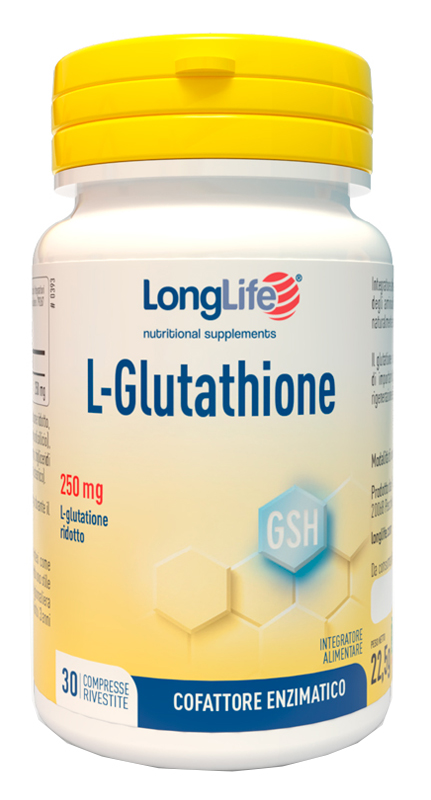 LONGLIFE L-GLUTATHIONE 250 MG 30 COMPRESSE - FARMACIA33