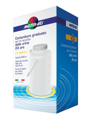CONTENITORE RACCOLTA URINA MASTER-AID 24 H 2500 ML - FARMACIA33