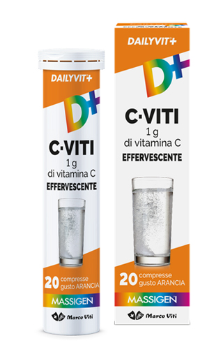 DAILYVIT+ C VITI 1G DI VITAMINA C EFFERVESCENTE 20 COMPRESSE - FARMACIA33