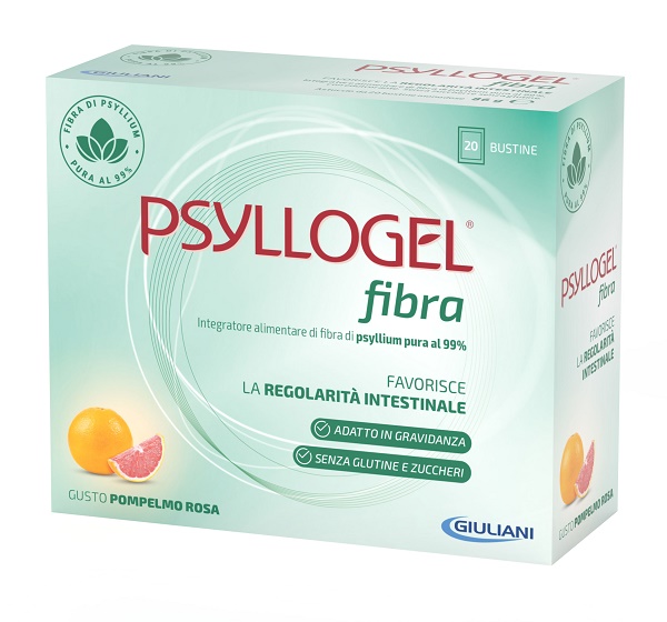 PSYLLOGEL FIBRA POMPELMO ROSA 20 BUSTINE - FARMACIA33