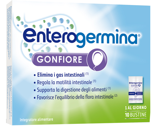 ENTEROGERMINA GONFIORE 10 BUSTINE BIPARTITE - FARMACIA33