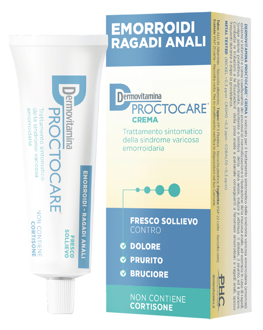 DERMOVITAMINA PROCTOCARE CREMA EMORROIDI RAGADI ANALI 30 ML CON CANNULA - FARMACIA33
