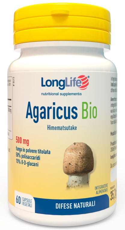 LONGLIFE AGARICUS BIO 60 CAPSULE - FARMACIA33