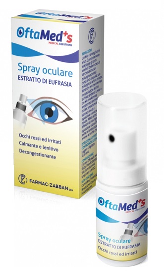 OFTAMED'S SPRAY OCULARE OCCHI ROSSI E IRRITATI ESTRATTO EUFRASIA 10 ML - FARMACIA33