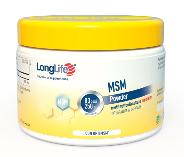LONGLIFE MSM POWDER 250 G - FARMACIA33