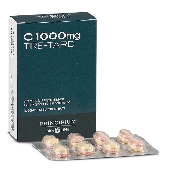 PRINCIPIUM C 1000 MG TRE-TARD 24 COMPRESSE A TRE STRATI - FARMACIA33