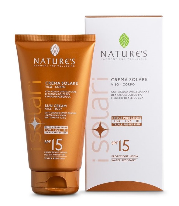 NATURE'S I SOLARI CREMA SOLARE VISO E CORPO SPF 15 IR SUN 150 ML - FARMACIA33
