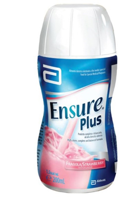ENSURE PLUS FRAGOLA 4 BOTTIGLE DA 200 ML - FARMACIA33