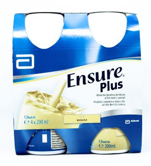 ENSURE PLUS BANANA 4 BOTTIGLIE DA 200 ML - FARMACIA33