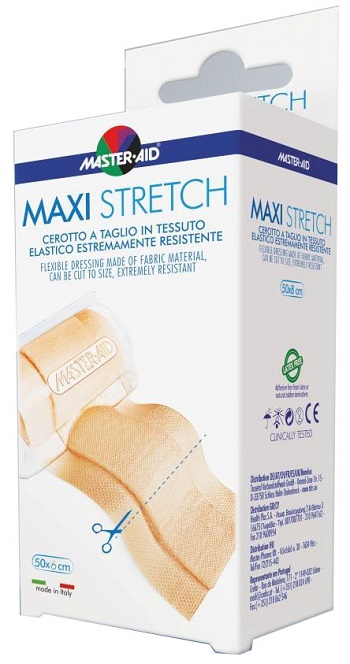 MASTER-AID STRETCH CEROTTO A TAGLIO IN TESSUTO ELASTICO RESISTENTE 50 X 6 CM - FARMACIA33