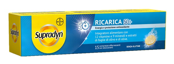 SUPRADYN RICARICA 50+ 15 COMPRESSE EFFERVESCENTI - FARMACIA33