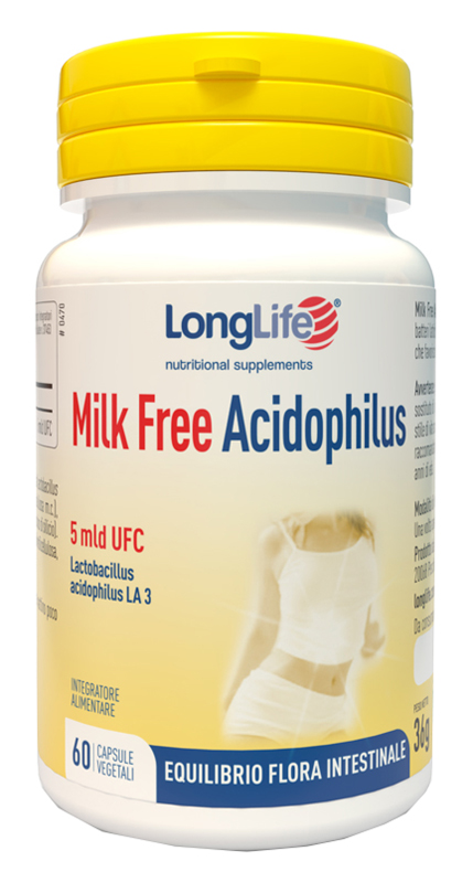 LONGLIFE MILK FREE ACIDOPHILUS 60 CAPSULE VEGETALI - FARMACIA33