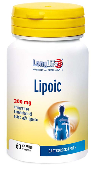 LONGLIFE LIPOIC 300 MG 60 CAPSULE VEGETALI DA 500 MG - FARMACIA33