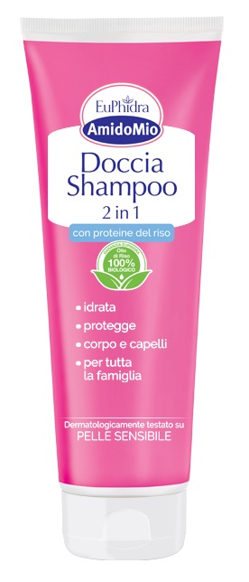 EUPHIDRA AMIDOMIO DOCCIA SHAMPOO 2 IN 1 250 ML - FARMACIA33