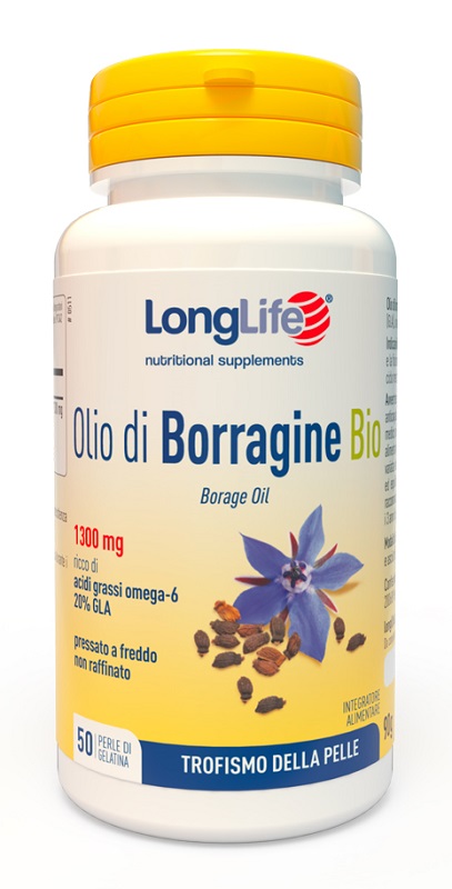 LONGLIFE OLIO BORRAGINE BIO 50 PERLE IN GELATINA - FARMACIA33