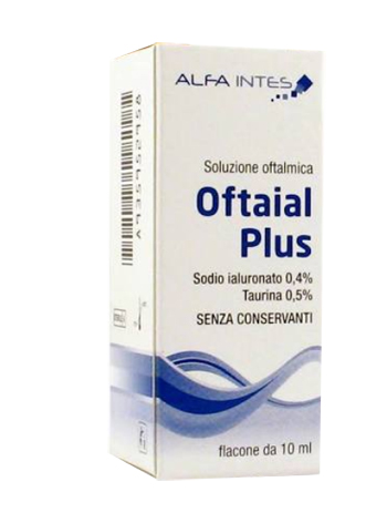 SOLUZIONE OFTALMICA OFTAIAL PLUS ACIDO IALURONICO 0,4% E TAURINA 10ML - FARMACIA33