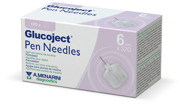 AGO PER PENNA DA INSULINA GLUCOJECT 6 MM GAUGE 32 100 PEZZI - FARMACIA33