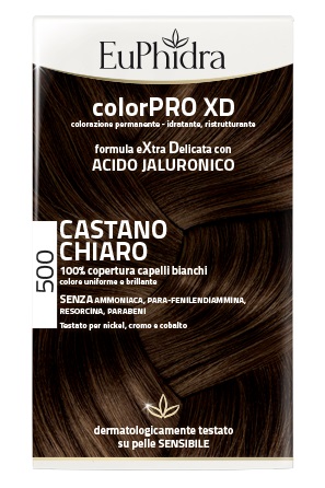 EUPHIDRA COLORPRO XD 500 CAST CHIARO GEL COLORANTE CAPELLI IN FLACONE + ATTIVANTE + BALSAMO + GUANTI - FARMACIA33