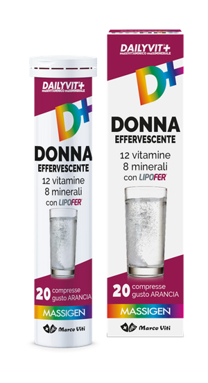 DAILYVIT+ MULTIVITAMINICO E MULTIMINERALE DONNA EFFERVESCENTE 20 COMPRESSE - FARMACIA33
