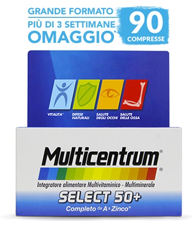 MULTICENTRUM SELECT 50+ 90 COMPRESSE - FARMACIA33
