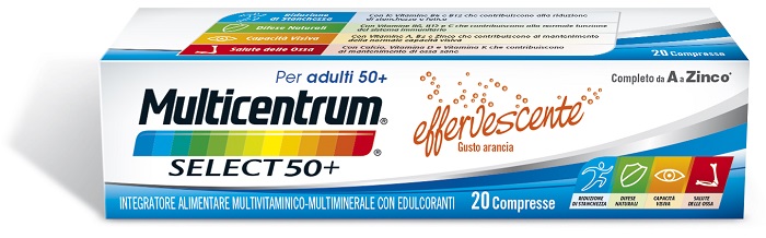 MULTICENTRUM SELECT EFFERVESCENTE 20 COMPRESSE - FARMACIA33
