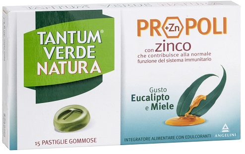TANTUM VERDE NATURA PASTIGLIE GOMMOSE EUCALIPTO & MIELE 30 G - FARMACIA33