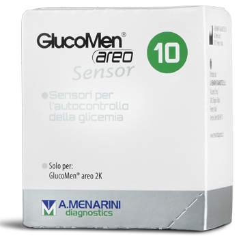 STRISCE GLUCOMEN AREO SENSOR PER ANALISI DEL GLUCOSIO 10 PEZZI - FARMACIA33