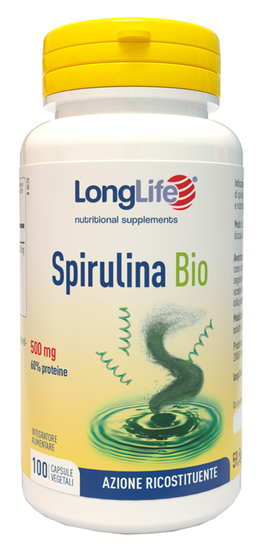 LONGLIFE SPIRULINA BIO 500 MG 100 CAPSULE VEGETALI - FARMACIA33