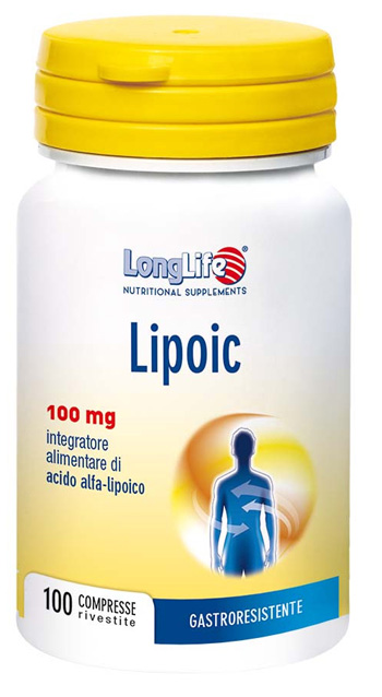 LONGLIFE LIPOIC 100 MG 100 CAPSULE - FARMACIA33